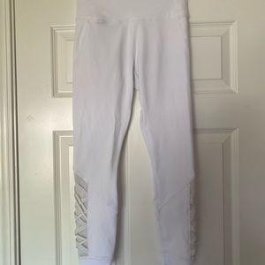 white fabletics leggings